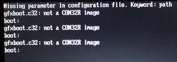 Missing parameter in configurating file